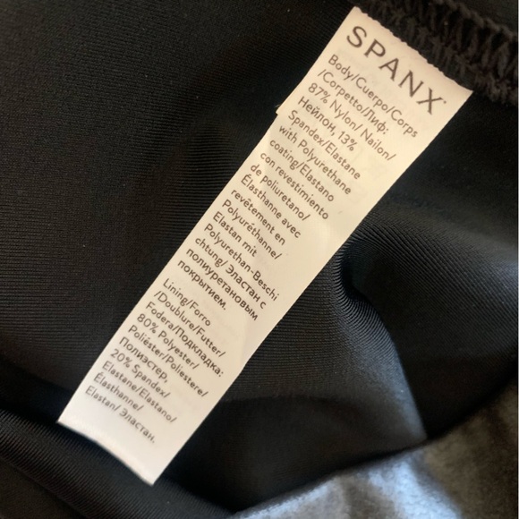 SPANX Faux-Leather Black Leggings Size M - Picture 9 of 10